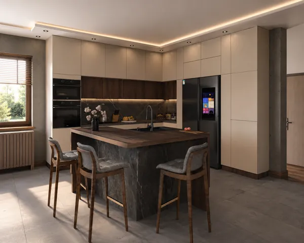 3D render moderne kuhinje po meri